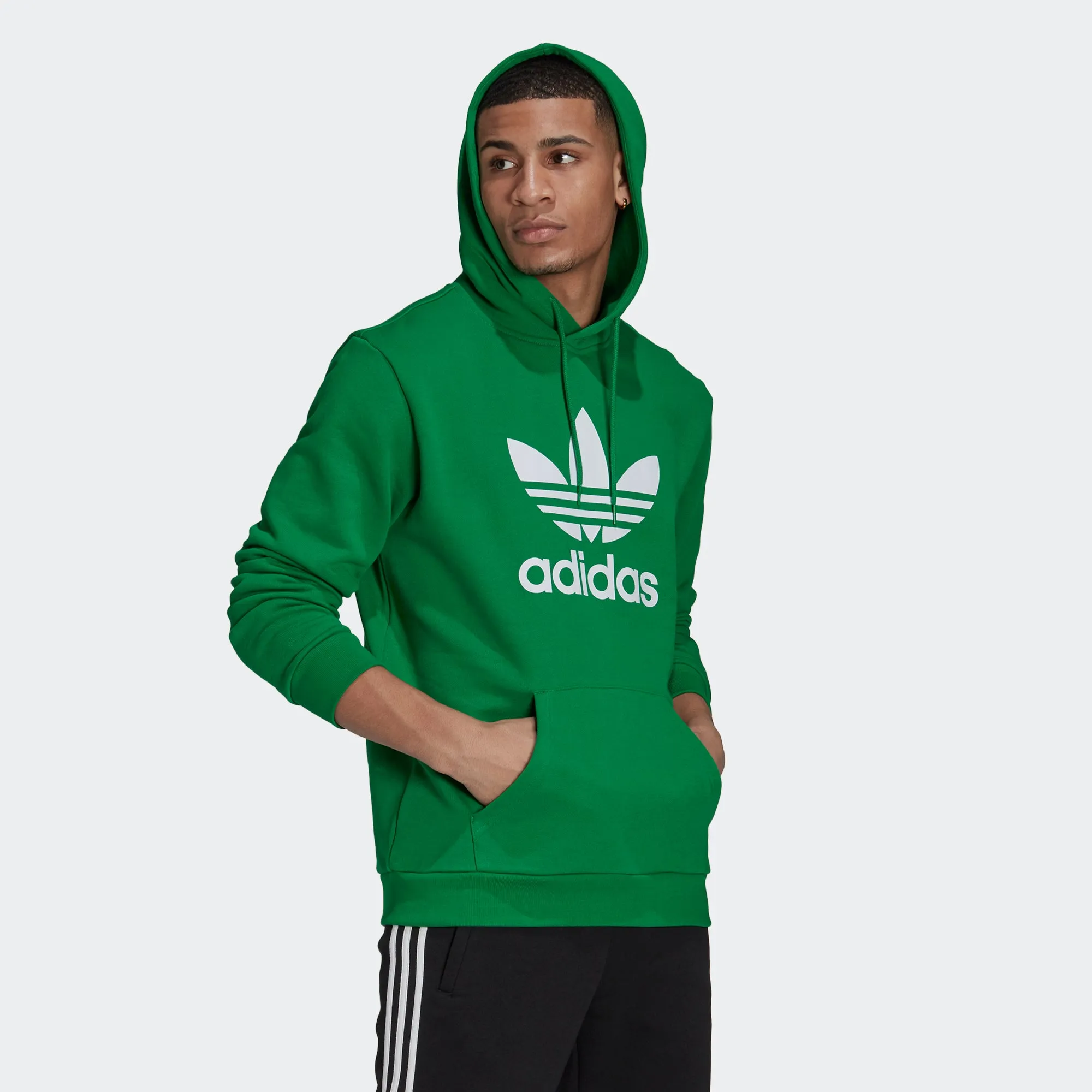 Men’s adidas Originals Adicolor Classics Trefoil Hoodie Green