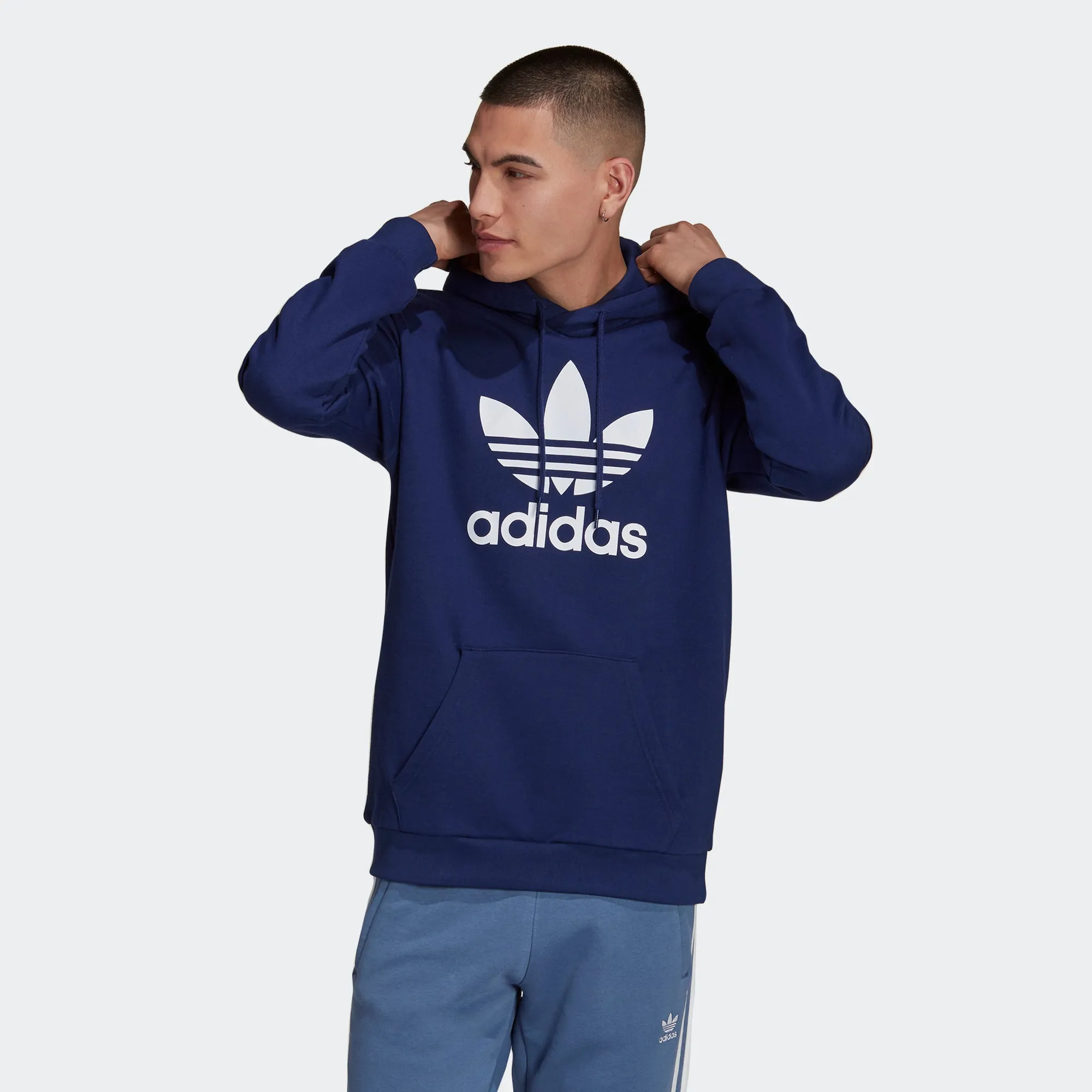 Men’s adidas Originals Adicolor Classics Trefoil Hoodie Night Sky