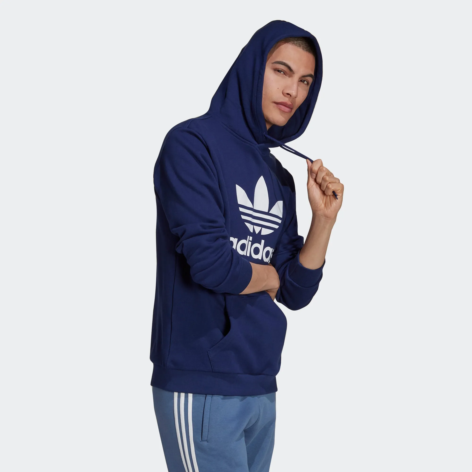 Men’s adidas Originals Adicolor Classics Trefoil Hoodie Night Sky