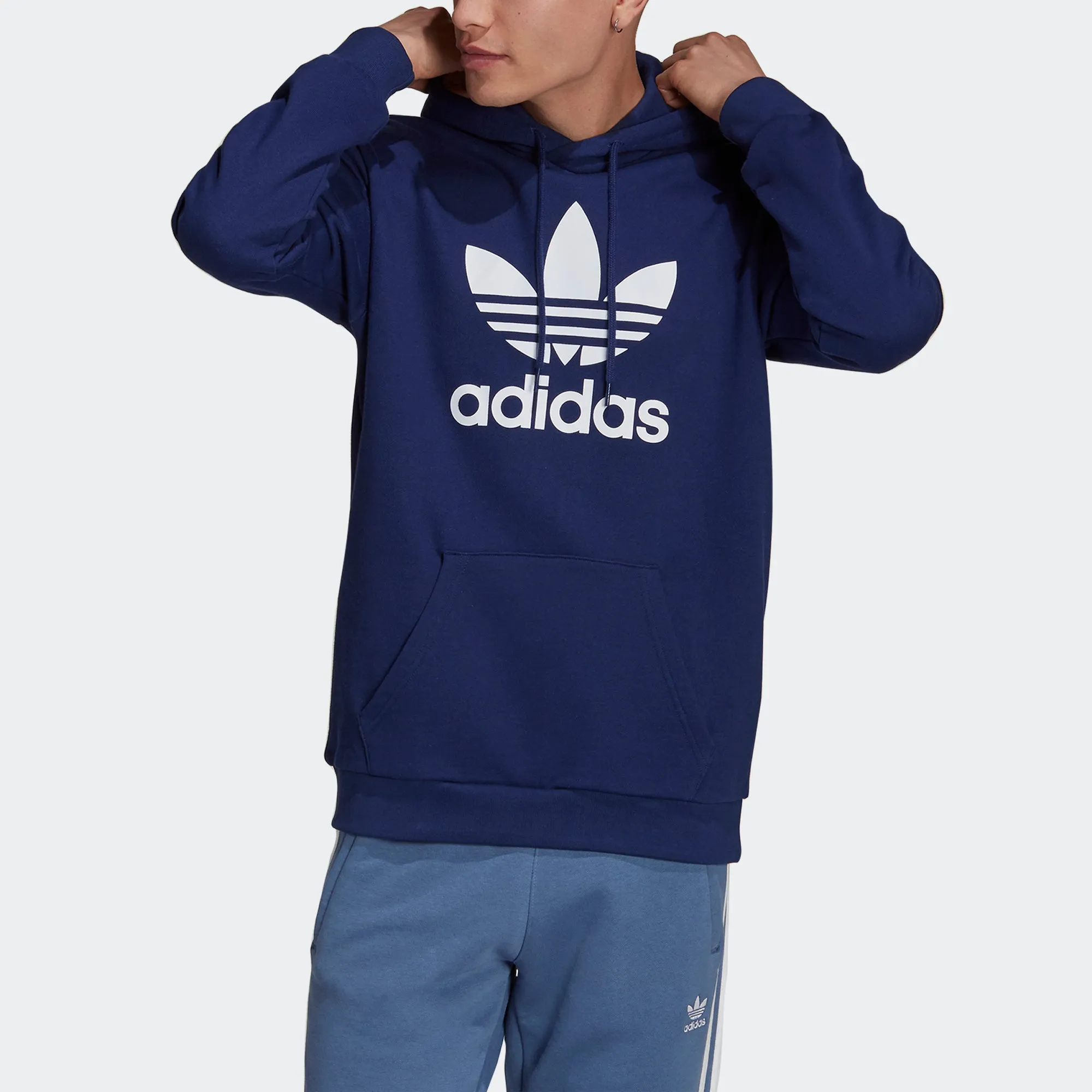 Men’s adidas Originals Adicolor Classics Trefoil Hoodie Night Sky