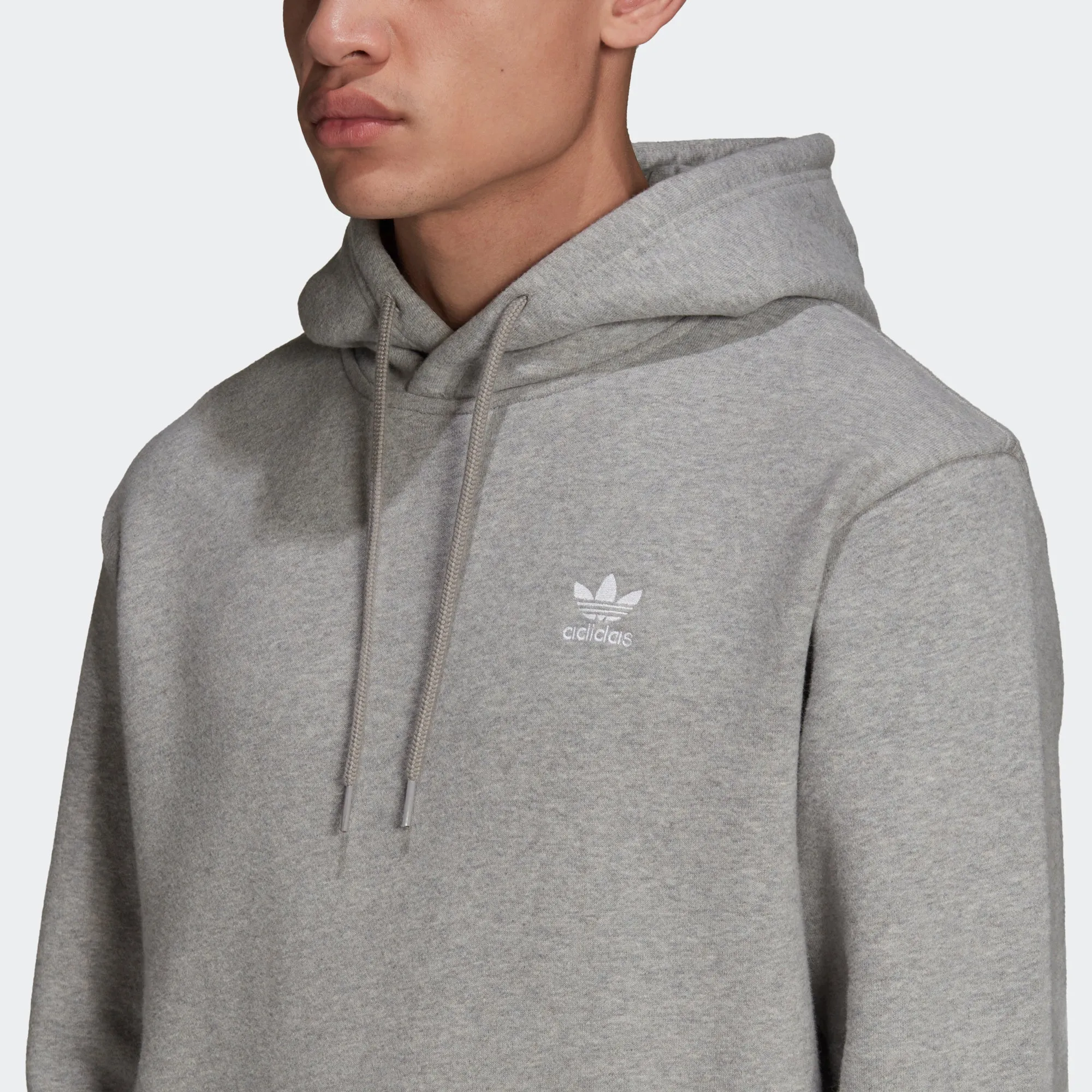 Men’s adidas Originals Adicolor Essentials Trefoil Hoodie Medium Grey Heather