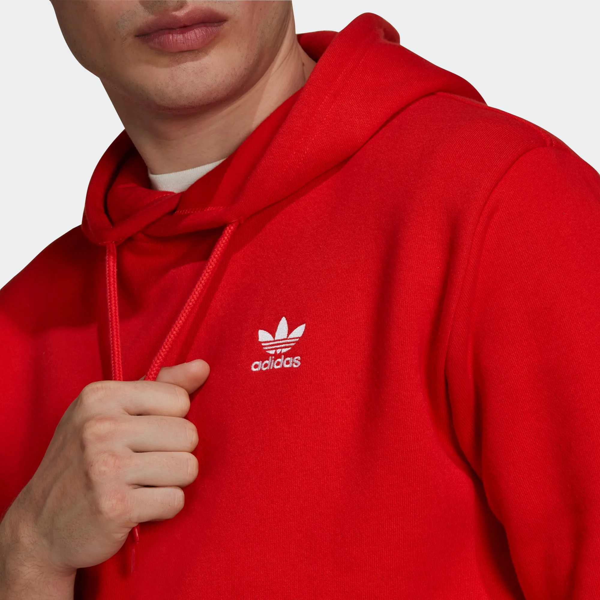 Men’s adidas Originals Adicolor Essentials Trefoil Hoodie Red