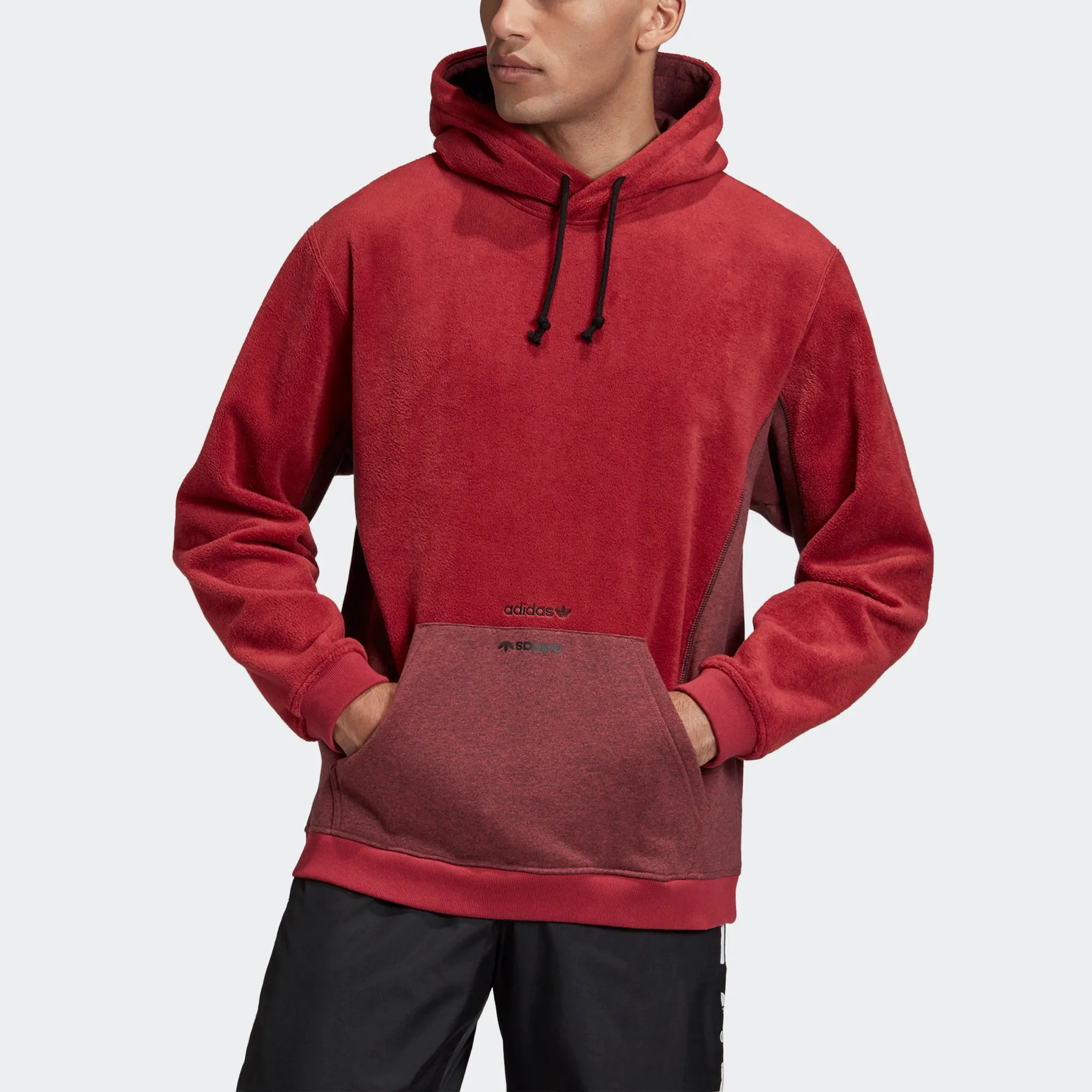 Men's adidas Originals R.Y.V. Hoodie Legacy Red