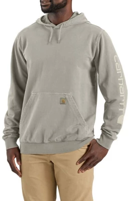 Men's Carhartt Relaxed Fit Midweight Garment Dyed Rench Terry Graphic Hoodie