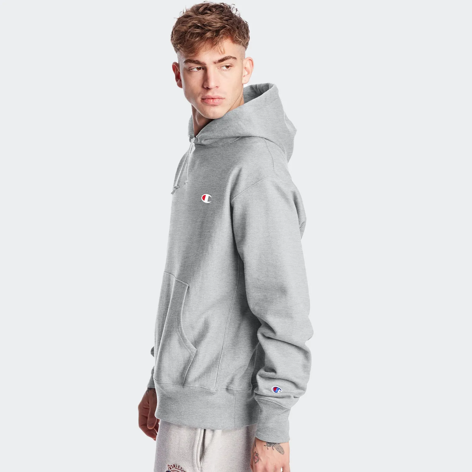 Men's Champion Life Reverse Weave Hoodie Grey