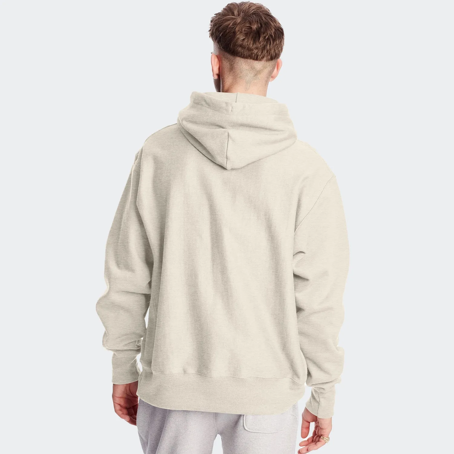 Men's Champion Life Reverse Weave Hoodie Oatmeal Heather