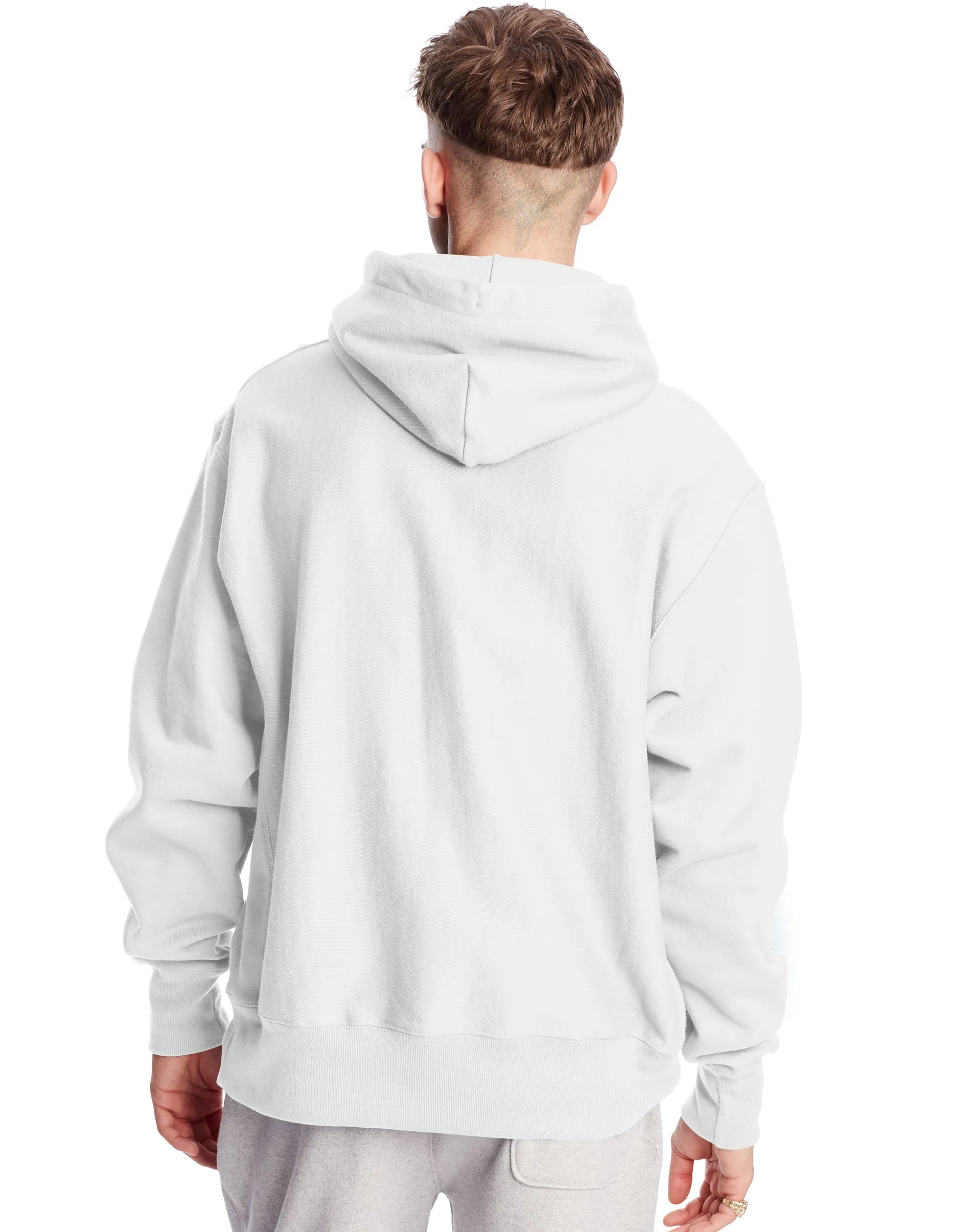 Men's Champion Life Reverse Weave Hoodie White