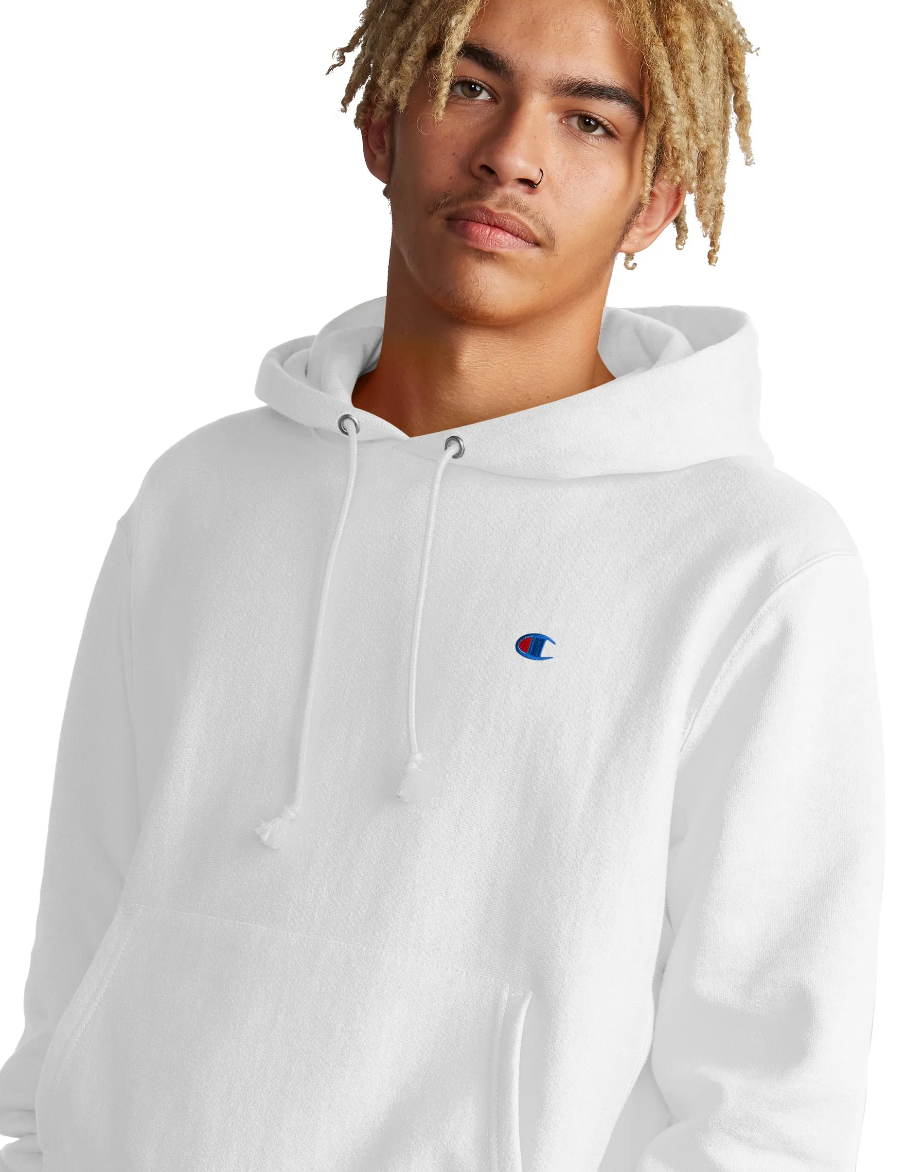 Men's Champion Life Reverse Weave Hoodie White