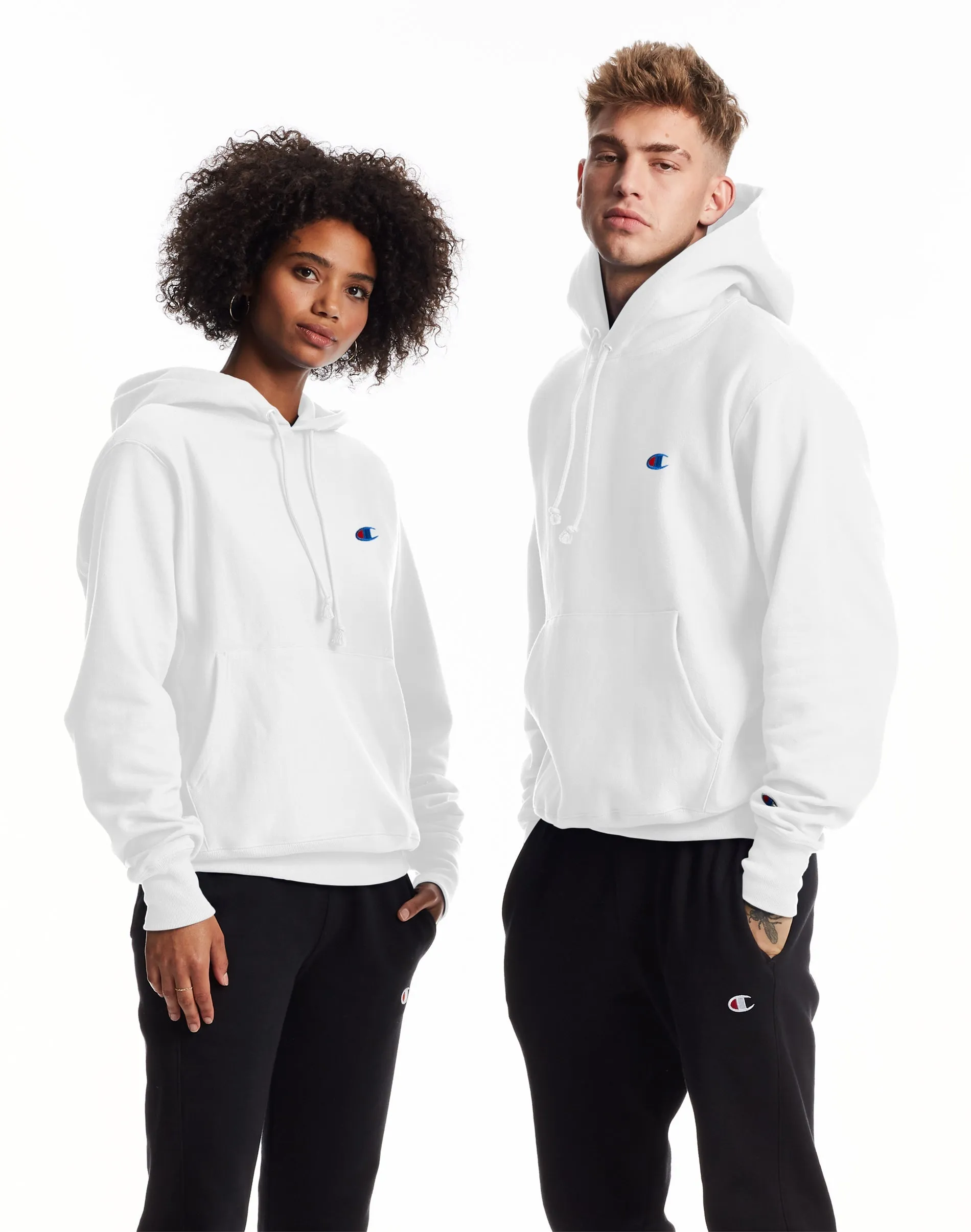 Men's Champion Life Reverse Weave Hoodie White