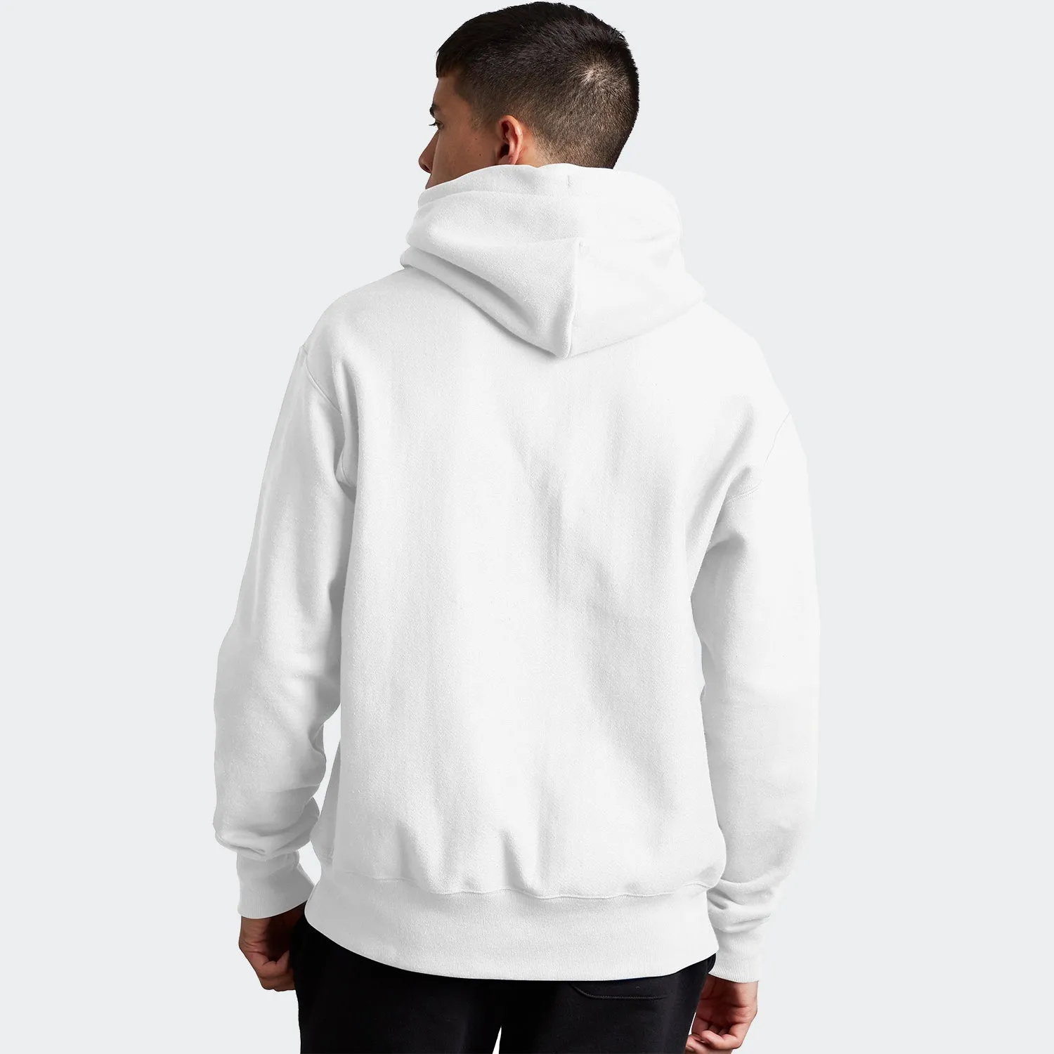 Men's Champion Life Reverse Weave Pullover Hoodie White