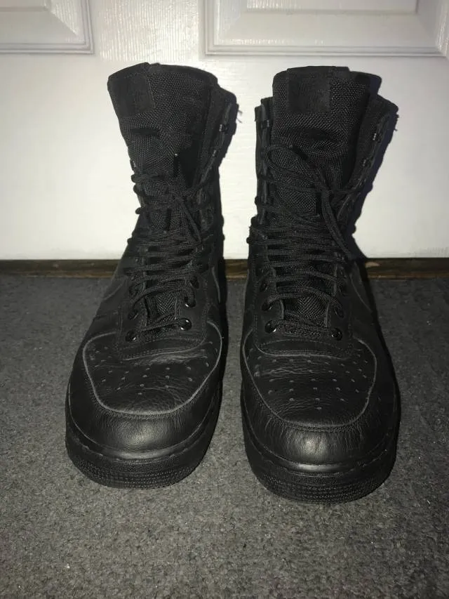 Men’s nike air force 1 high sf triple black - size 12