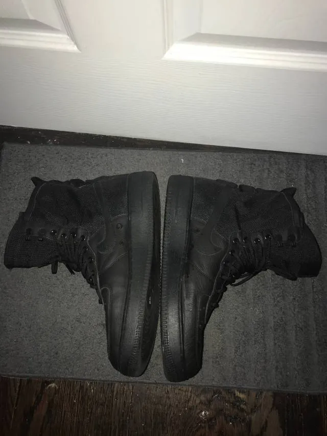 Men’s nike air force 1 high sf triple black - size 12