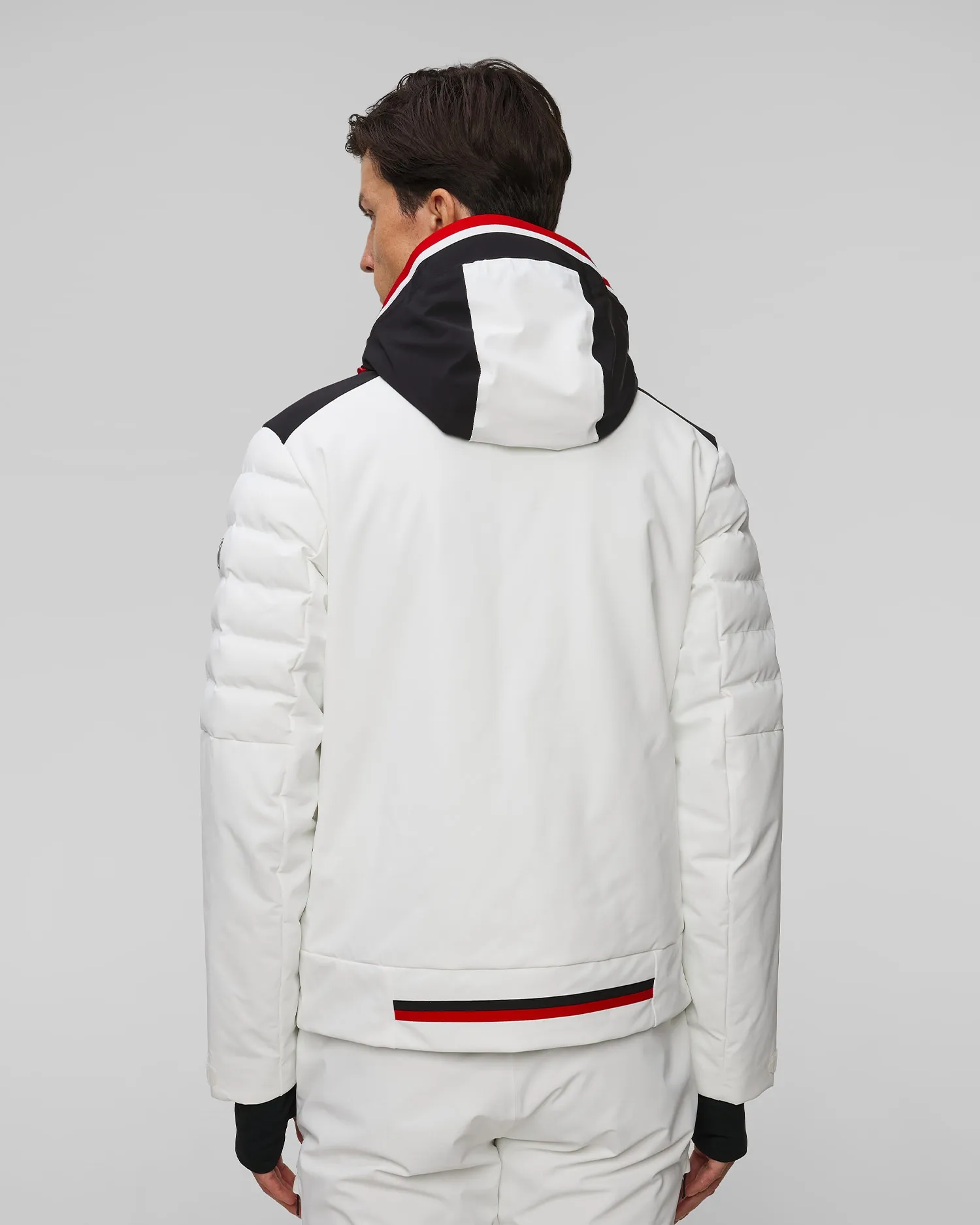 Mens' white ski jacket Toni Sailer Lorenz 341127-201