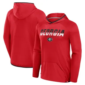 Men's Fanatics Red/Black Georgia Bulldogs Transitional Hoodie T-Shirt