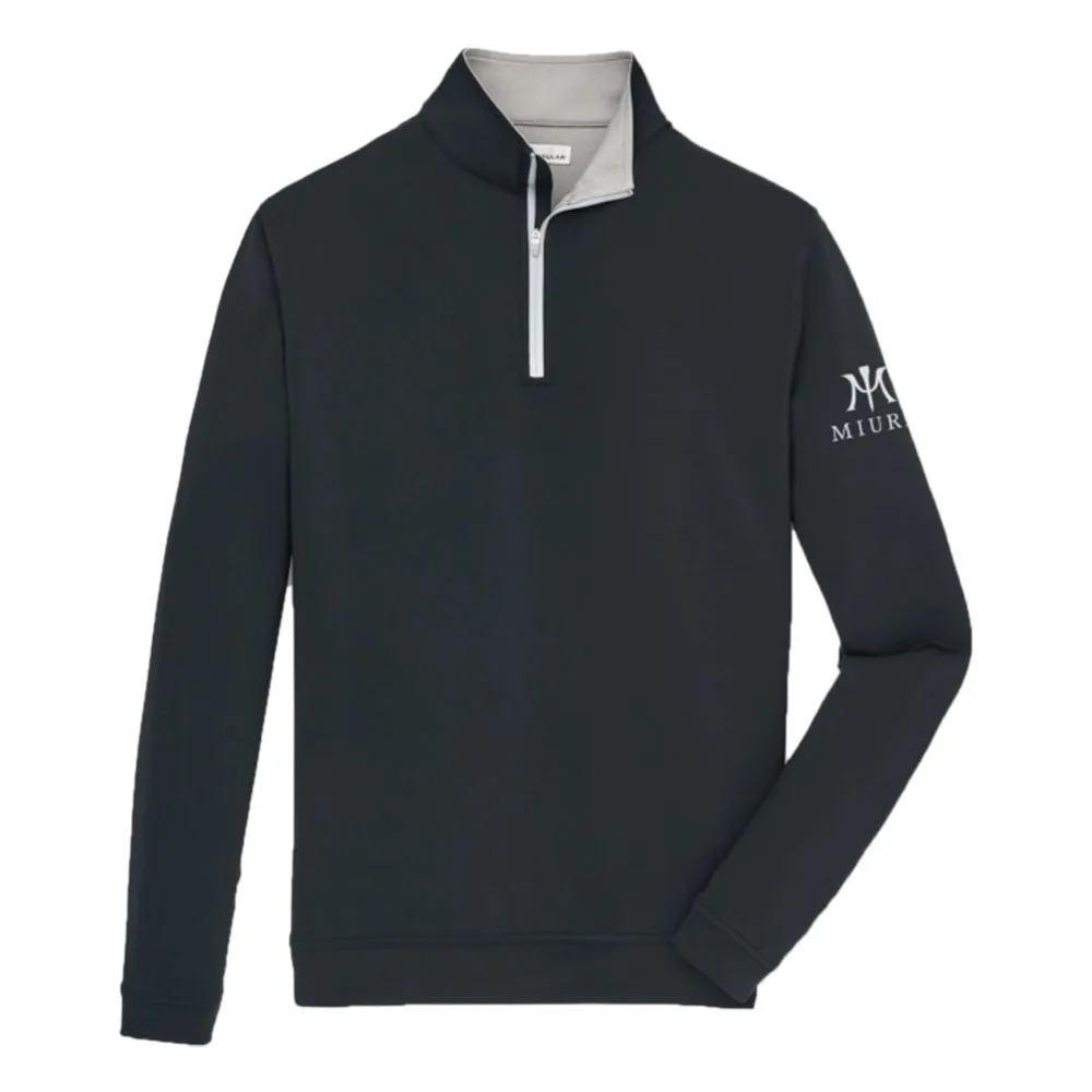 Miura Peter Millar Perth Stretch Loop Terry Quarter Zip Golf Pullover 2019