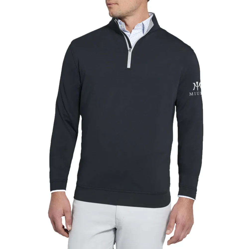 Miura Peter Millar Perth Stretch Loop Terry Quarter Zip Golf Pullover 2019