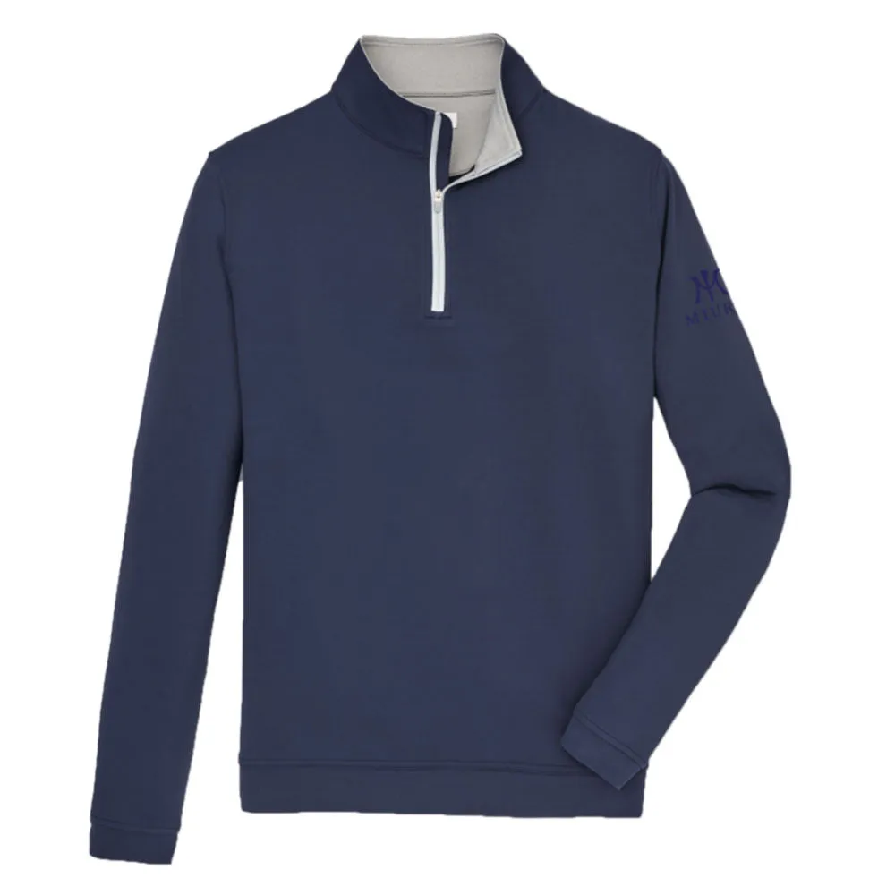 Miura Peter Millar Perth Stretch Loop Terry Quarter Zip Golf Pullover 2019