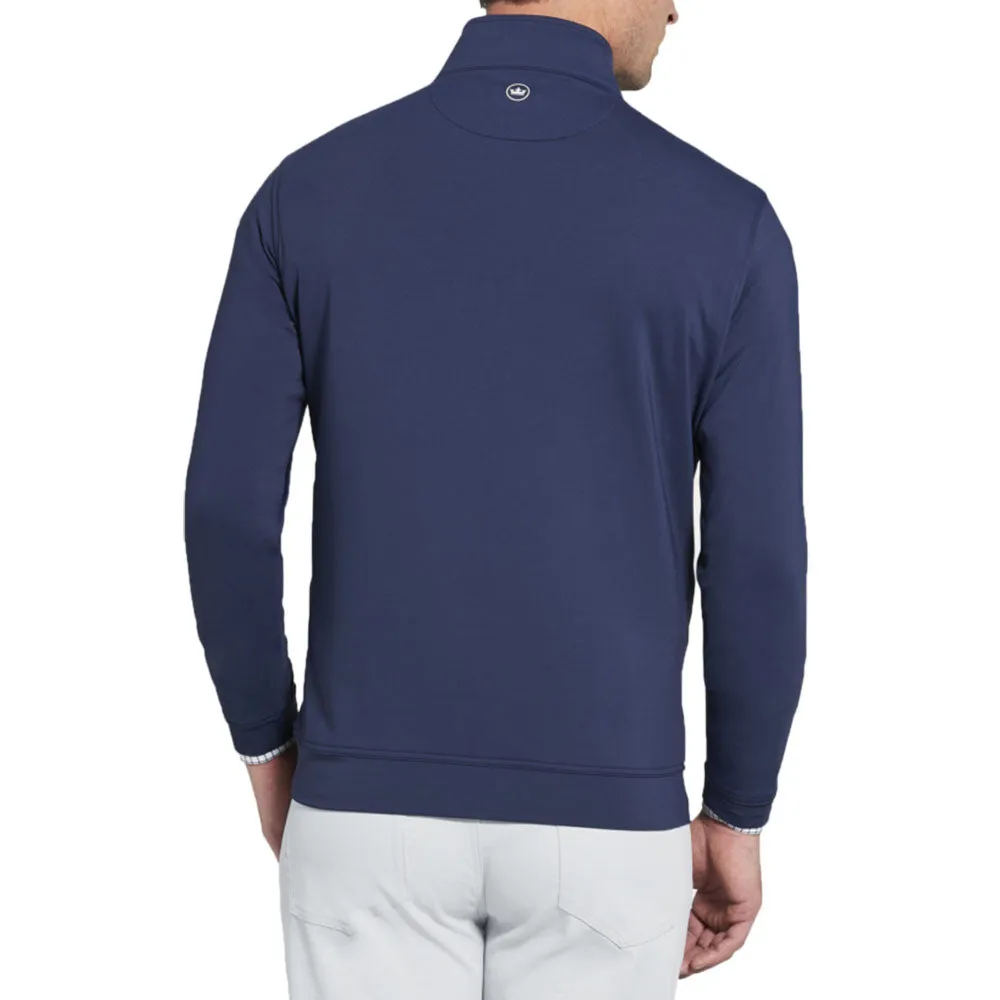 Miura Peter Millar Perth Stretch Loop Terry Quarter Zip Golf Pullover 2019