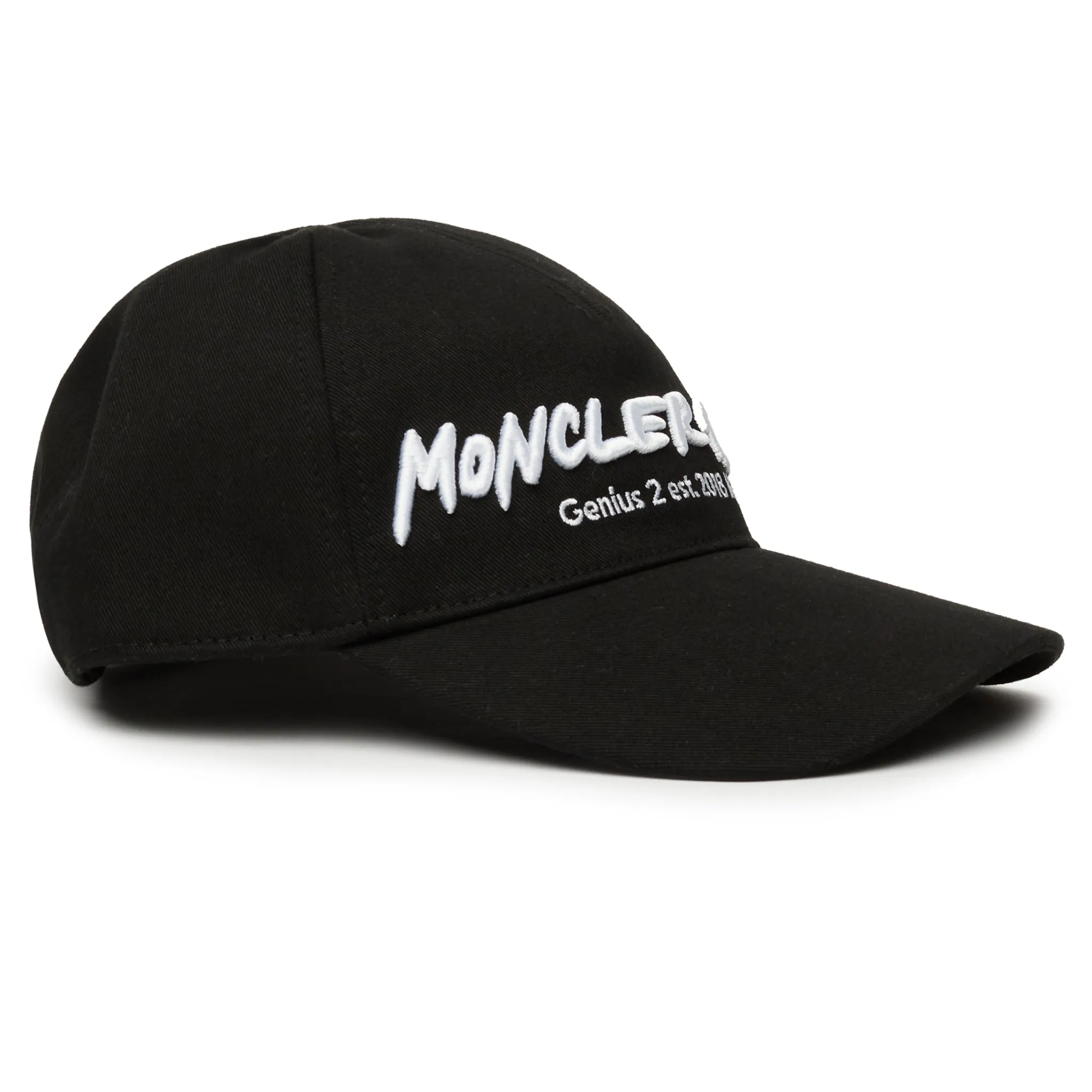 Moncler Genius 2 Moncler 1952 Embroidered Black White Cap