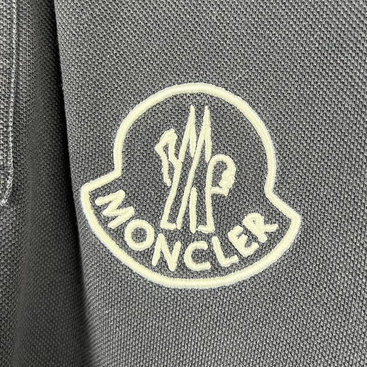 Moncler Maglia Embroidered Logo Polo Shirt (L)