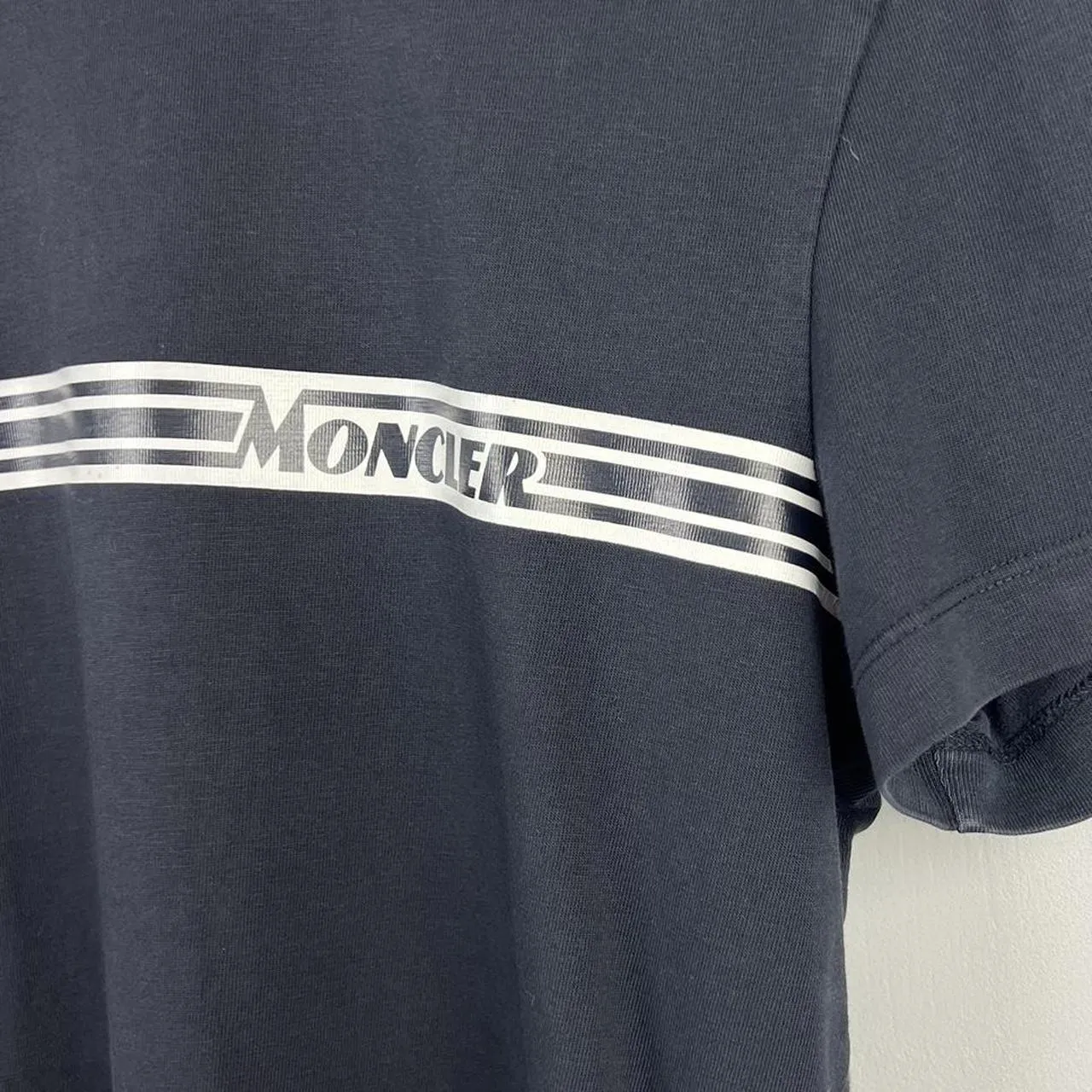 Moncler Maglia Stripe Logo T-shirt (M)