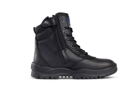 MONGREL Black Zip Side High Ankle Boot Air Zone DD TPU Sole