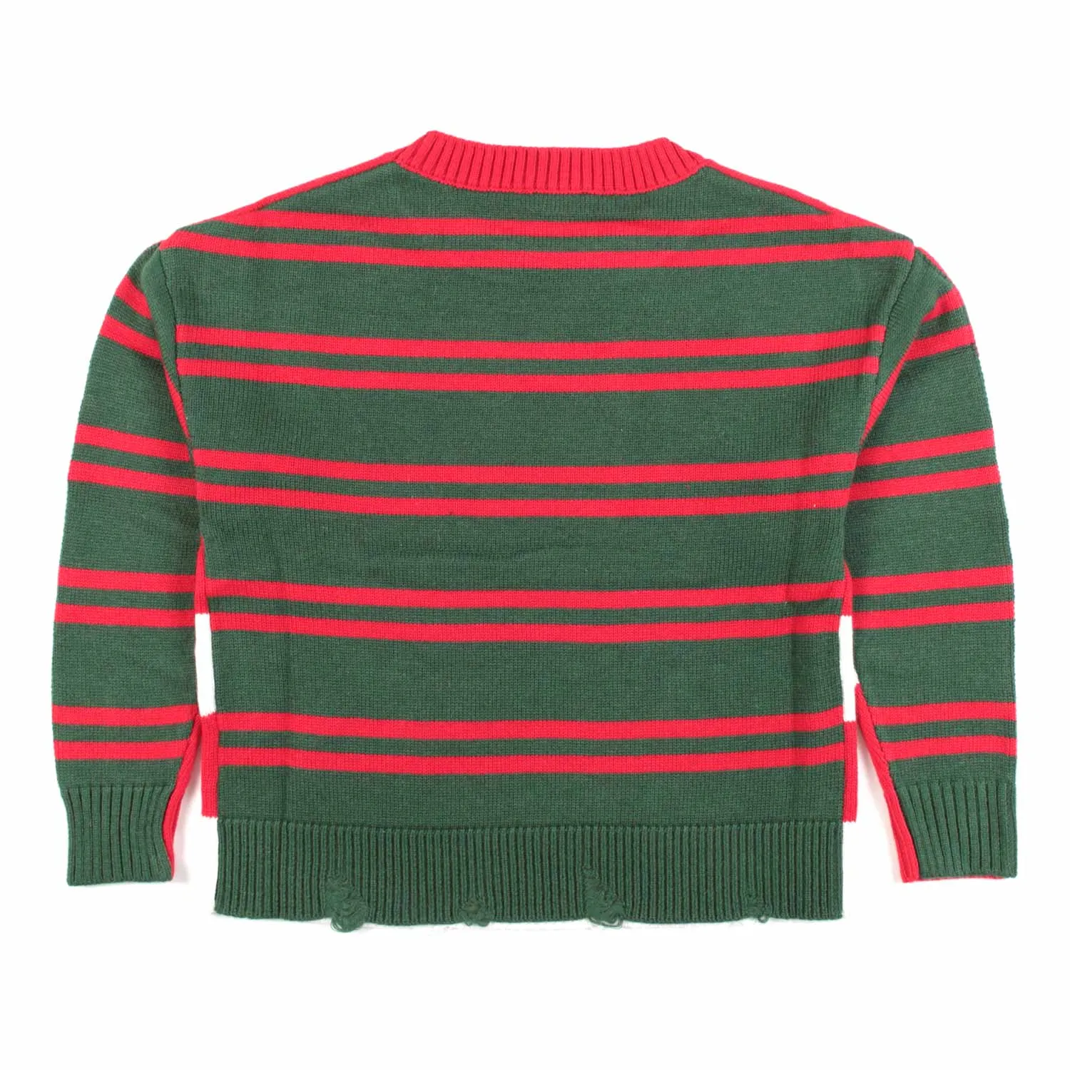 Monnalisa Bicolor Striped Pullover For Girls And Teen