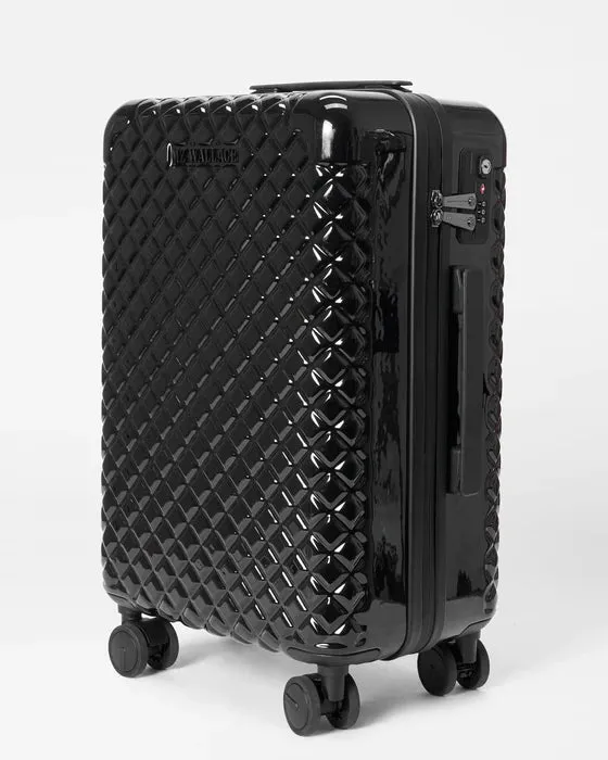 MZ Wallace    Carry On Suitcase Black Lacquer