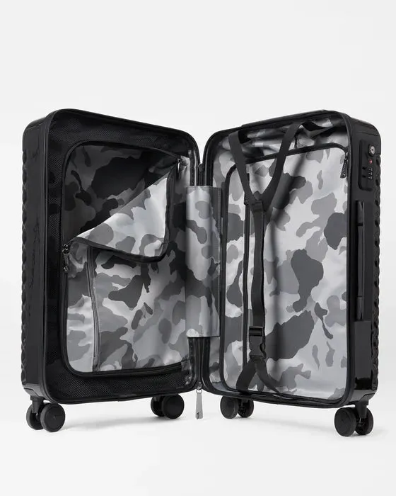 MZ Wallace    Carry On Suitcase Black Lacquer