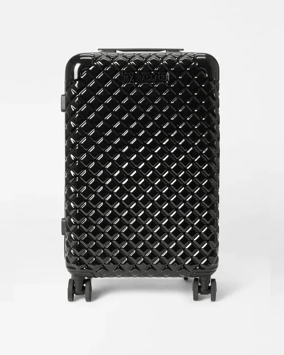 MZ Wallace    Carry On Suitcase Black Lacquer