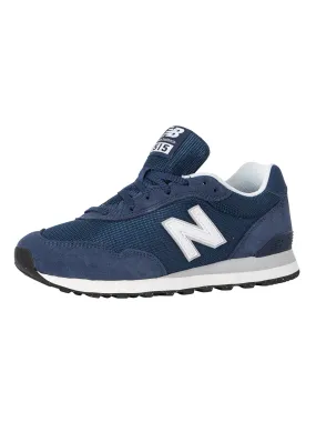 New Balance 515 Suede Mesh Trainers - Navy/White