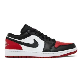 Nike air jordan 1 low (bred toe 2.0/ white/ varsity red/ white/ black) men us 8-13 553558-161