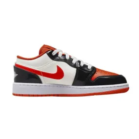 Nike air jordan 1 low gs (halloween/ sail/ orange-black) big kids 3.5y-7y dv1335-800