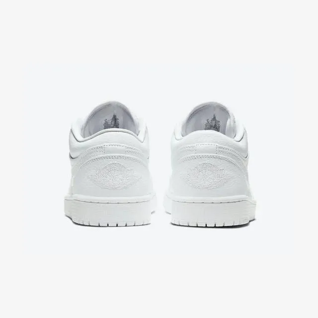 Nike air jordan 1 low (triple white/ white/ white/ white) me