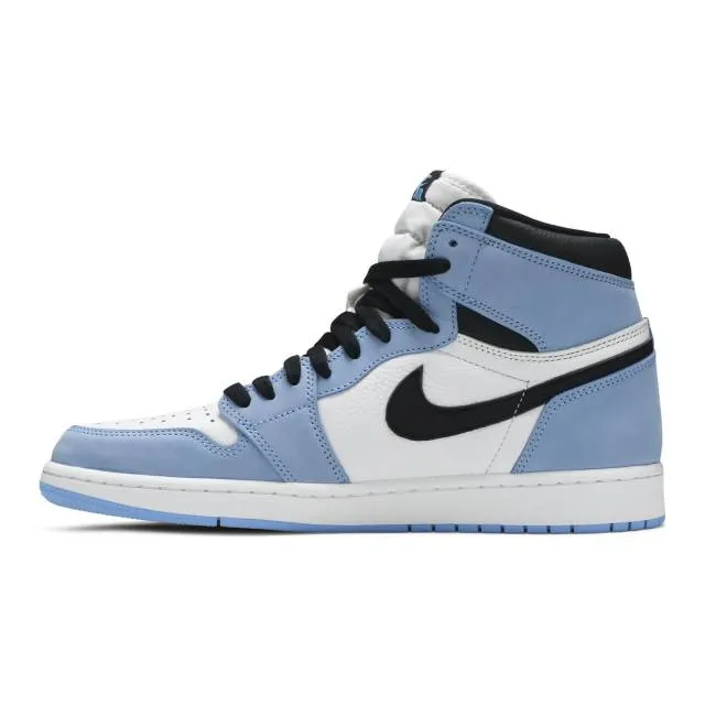 Nike air jordan 1 retro high og (university blue/ white/ university blue/ black) men us 8-13 555088-