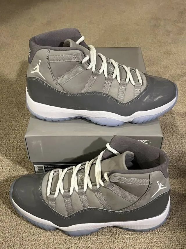 Nike air jordan 11 cool grey retro 2021 ct8012-005 size 10 new xi