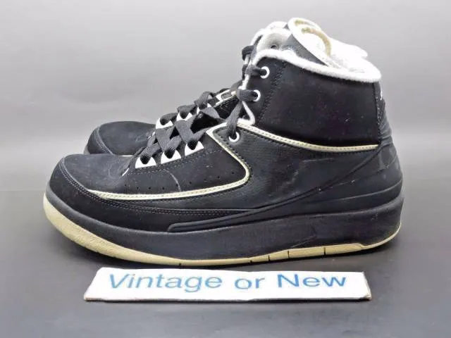 Nike air jordan ii 2 black white retro gs 2010 sz 6y