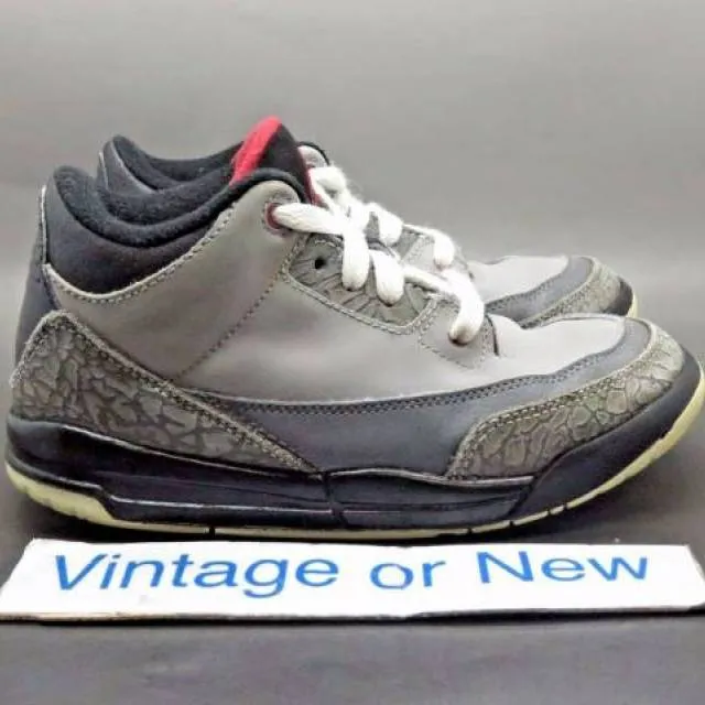 Nike air jordan iii 3 stealth retro ps 2011 sz 12c