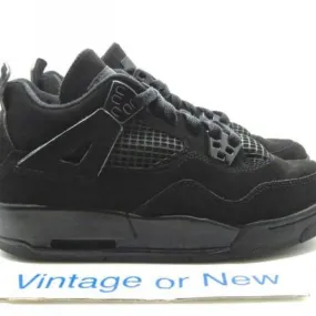 Nike air jordan iv 4 black cat retro gs 2006 sz 3.5y