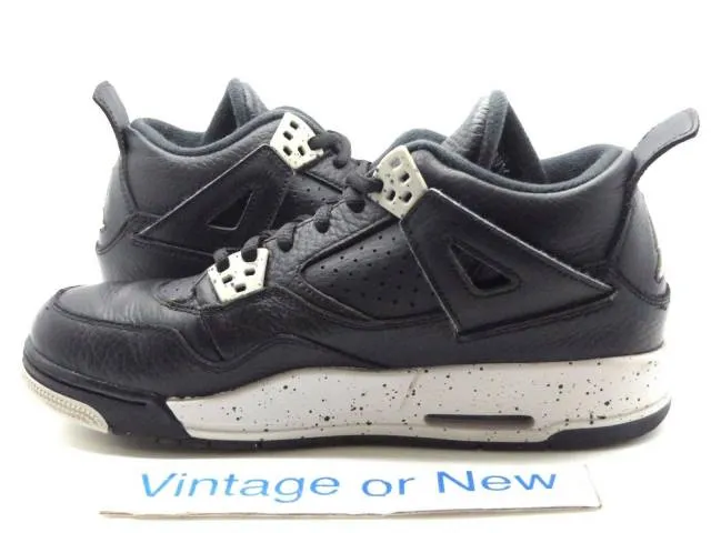 Nike Air Jordan IV 4 Oreo Retro BG 2015 sz 6Y