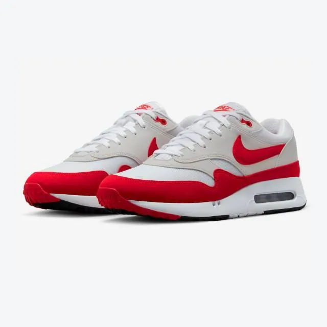 Nike air max 1 '86 og golf (big bubble red/ white/ neutral grey/ black/ university red) men us 8-13