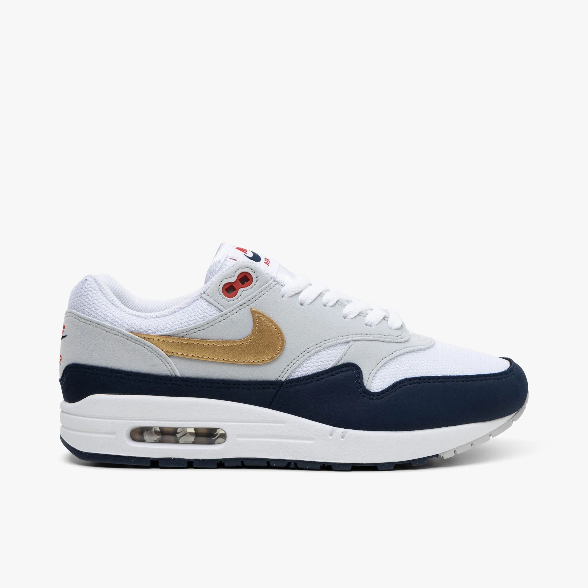 Nike Air Max 1 Obsidian / Metallic Gold - White