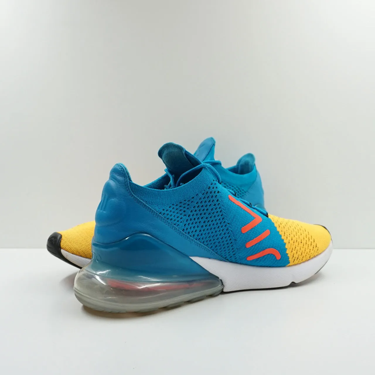 Nike Air Max 270 Flyknit Laser Orange Blue Orbit