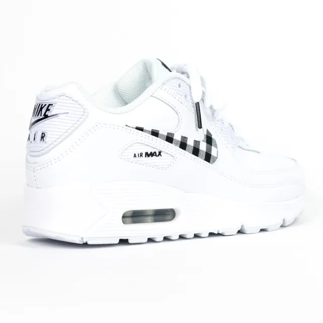 Nike Air Max 90 Custom 'Black n White Plaid' Edition