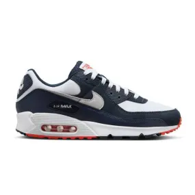 Nike air max 90 (obsidian track red/ obsidian/ white/ track red/ pure platinum) men us 8-13 dm0029-4