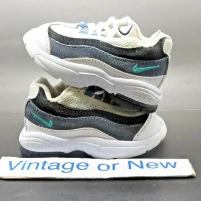 Nike Air Max '95 White Emerald Green Blue Slate Running ...