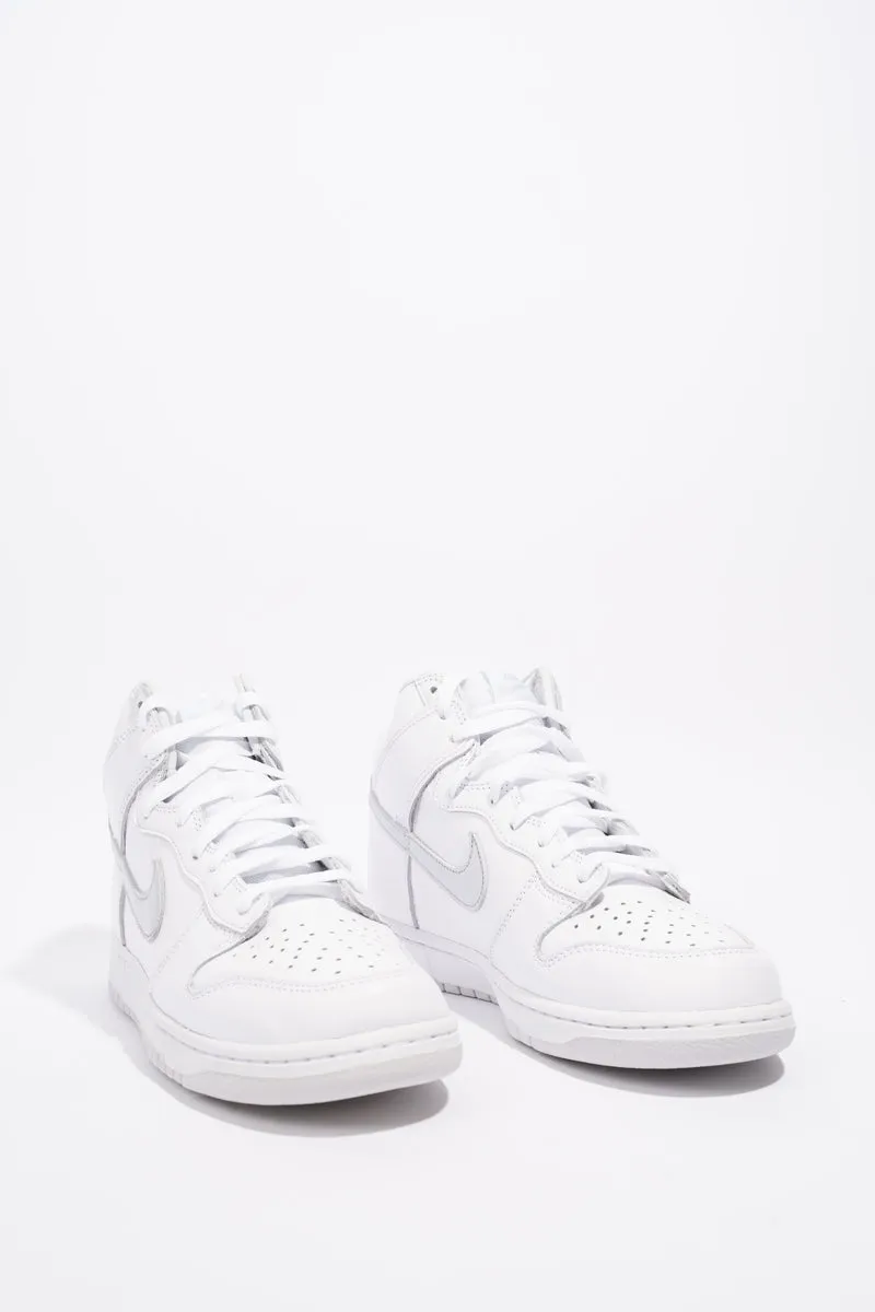 Nike Dunk Hi Sp White / Pure Platinum Leather EU 42.5 UK 8