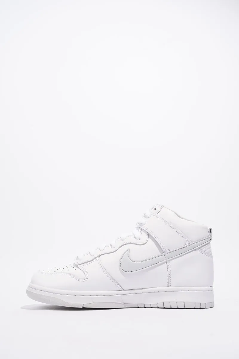 Nike Dunk Hi Sp White / Pure Platinum Leather EU 42.5 UK 8