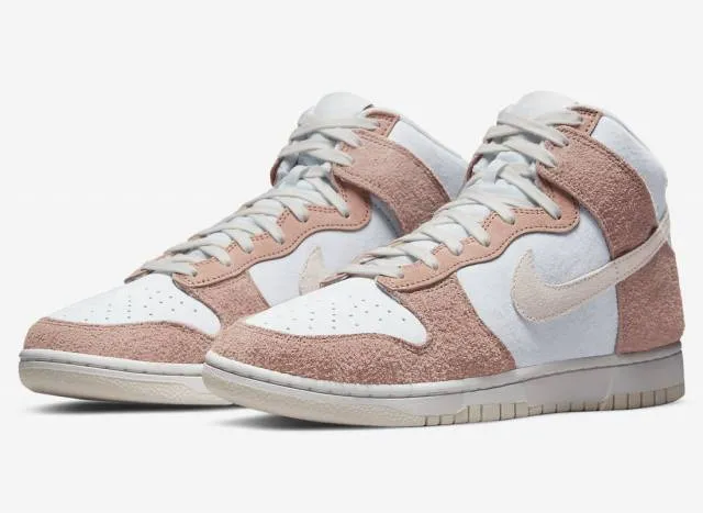 Nike dunk high fossil rose