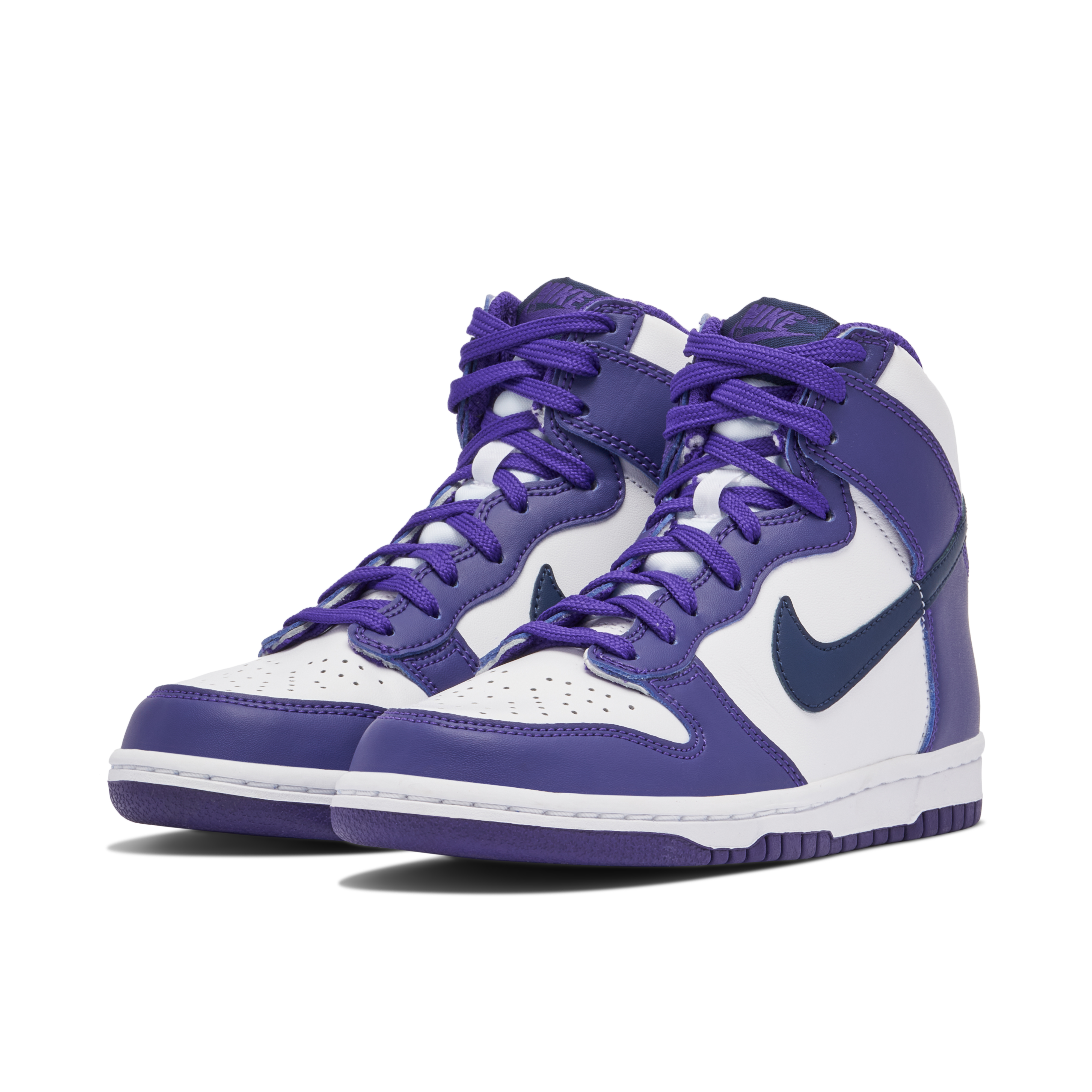 Nike Dunk High White Purple GS | DH9751-100 | Laced